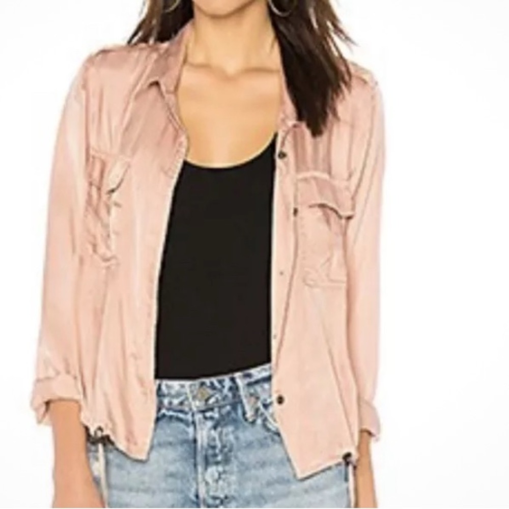 Rails silky blush Button-Up Jacket size small